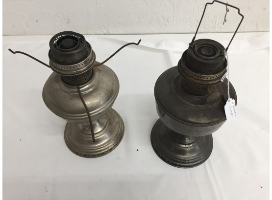 Two Vintage Aladdin Lamps
