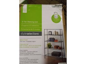 Style Selections 5 Tier Shelving Unit 350 Ib
