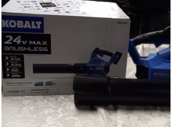 Kobalt 2 Volt Brushless Battery Operated Blower With Charger And Battery