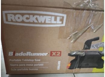 Rockwell Bladerunner X2 Portable Table Saw- Turns On