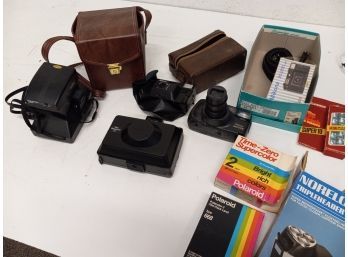 Vintage Camera Assortment Including Poloroid 2209, Mikona, And More
