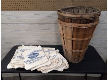 Antique Seed Pouches & Orchard Baskets