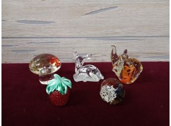 Various Glass Paperweights
