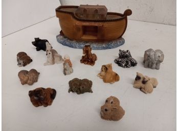 Vintage Stone Critter Littles Noah's Ark Assortment