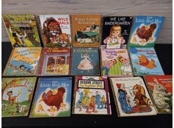 Vintage 10 Golden Books - Disney & More