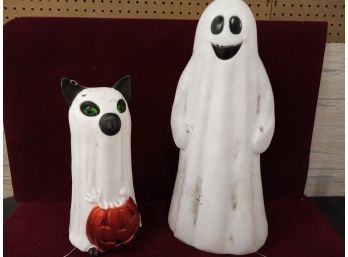 Cat Ghost And Ghost Halloween Decor