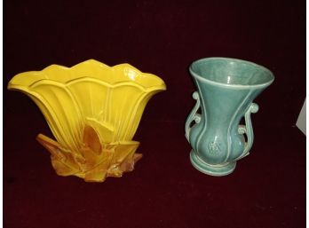 Two Vintage McCoy Vases