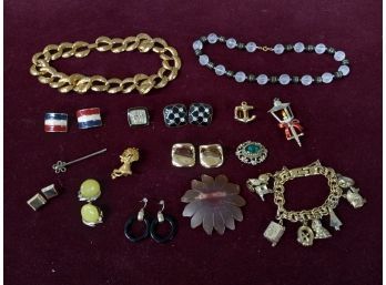 Gold Colored Costume Jewelry Lot