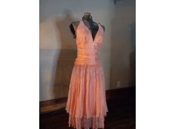 Vintage Bari Jay Spring Halter-top Dress - Size 5-6