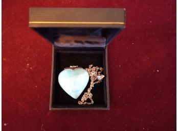 Vintage Sterling Silver Heart Necklace (broken Clasp)