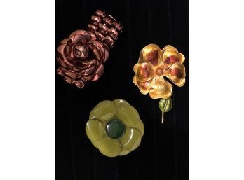 Vintage And Floral Brooches, Contemporary Floral Bracelet