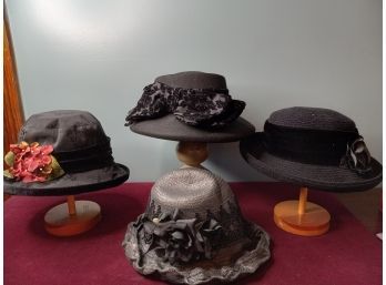 Vintage Hat Assortment Including Toucan,  Hoodlums, And More