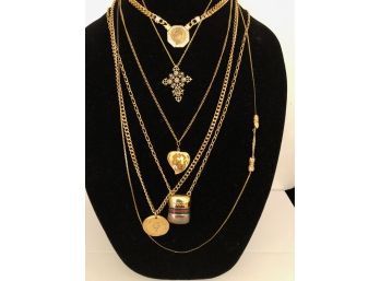 Gucci, Ann Klein, Metropolitan Museum Of Art Fashion Gold And Silver Tone Necklaces
