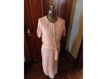 Vintage Handmade Crochet Dress