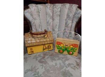 Vintage Collins Box Bag & Barn Tote
