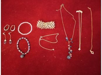 Vintage Jewelry Assortment With Some Sterling Silver Pieces
