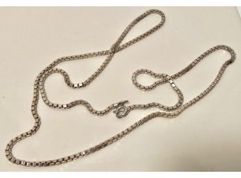 Sterling Silver Box Chain 24' Necklace