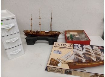 Cutty Sark Wooden Kit With Tools-