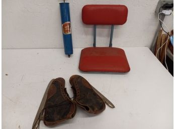 Vintage Assortment Including Hyblo Inflator, Chair Pad, And More