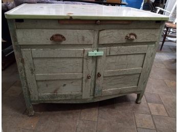 Vintage Enamel Kitchen Cabinet
