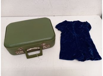 Vintage Tiny Suitcase With Clothing