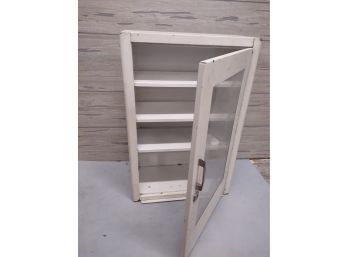 Vintage Metal Medicine Cabinet With Pull Out Shelf