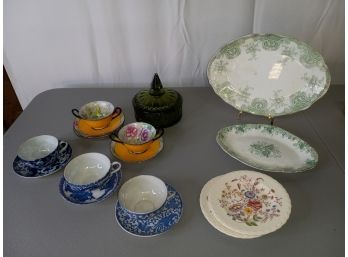 Variety Of Vintage Dishes