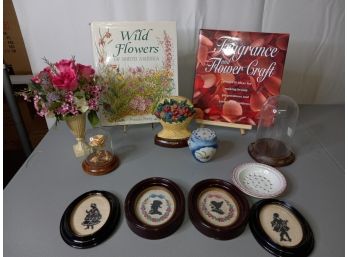 Vintage Assortment Floral Lot - Cloche