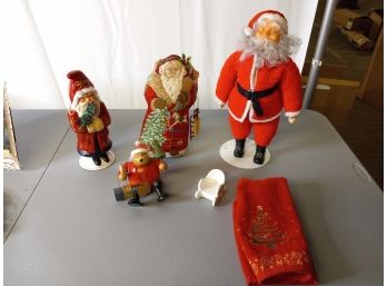 Christopher Radko Santa, Vintage Crochet Santa, & More