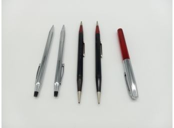 Cross Ball Pen/pencil Set, Autopoint Black/red Mechanical Pencil, & Sheaffers Fountain Pen