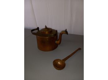 Copper Pot & Ladle