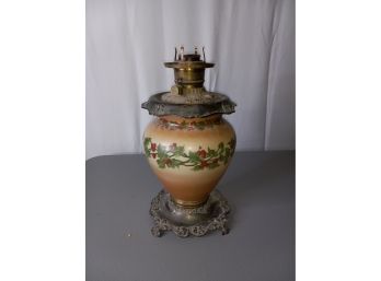 Vintage Seasonal Kerosene Lamp - Missing Top