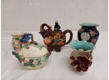 Majolica Pottery Assortment & More Lot No. 5