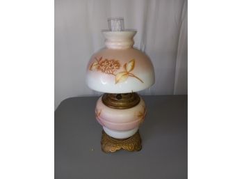 Vintage Floral Kerosene Lamp