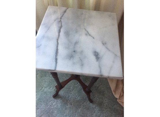 Eastlake Square Candle Table, Marble Top Aurora, IN