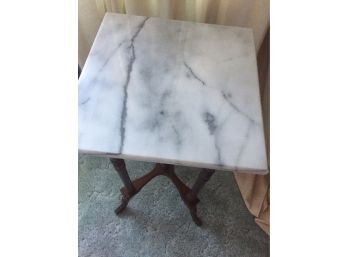 Eastlake Square Candle Table, Marble Top Aurora, IN