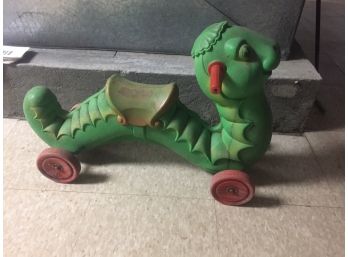 Vintage Blow Mold Ride On Inch Worm Caterpillar- Moores Hill, IN