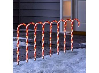 Candy Cane Pathway Lights