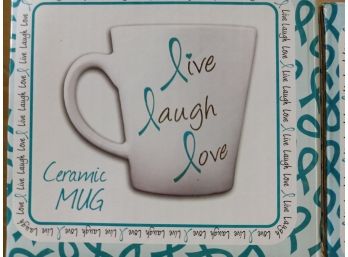 Three Live Laugh Love Mugs