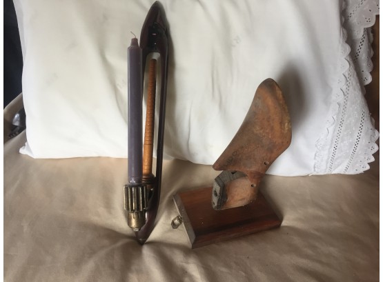 Antique Wall Candle Holder And Shoe Form- Lawrenceburg, IN Pick Up