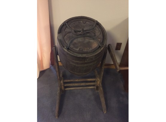 Antique Revolving Barrell Butter Churn With Stand- Lawrenceburg, IN Pick Up