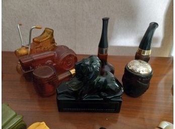 Vintage Avon Assortment Including Lion, Pipes, And More