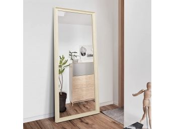 TheiaMo 65'' X 22'' Full Length Mirror White Wood