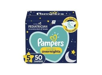 Pampers Swaddlers Overnights Size 5 Diapers