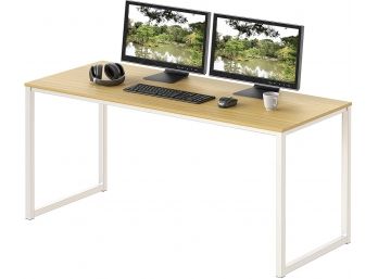 SHW Straight Desk 48 In.  Color White/oak