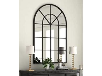 Arched Window Finished Metal Mirror, Retails For $320