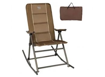 Timber Ridge Foldable Rocking Chair Brown