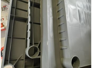 Gray Storage Shelves