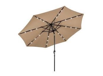 Simply Shade 9 Ft LED Lighted Market Umbrella