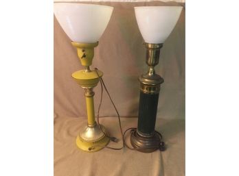 2 Unique Vintage Lamps- Both Work